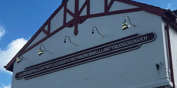 Panoramic view of Llanfairpwll Station
