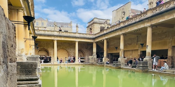 Roman Baths Great Bath with millennium-old thermal water