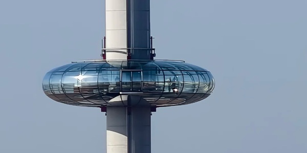 Brighton British Airways i360 138m high 360° panoramic view