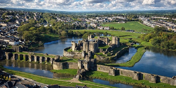 Caerphilly Castle Panorama