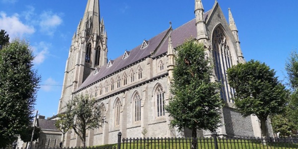 Londonderry St Eugene's Cathedral Gothic Revival Catholic cathedral and spire