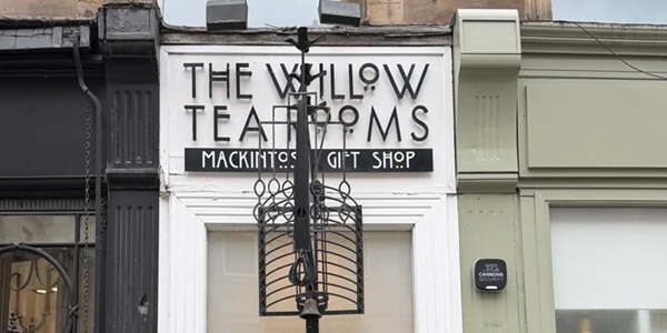 Exterior and interior decoration of Mackintosh at the Willow Glasgow