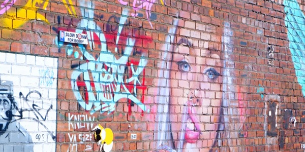 Liverpool Baltic Triangle street art and Cains Brewery