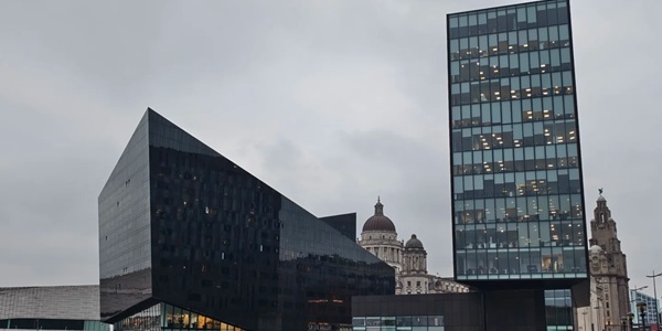 Tate Liverpool exterior at Albert Dock with waterfront view