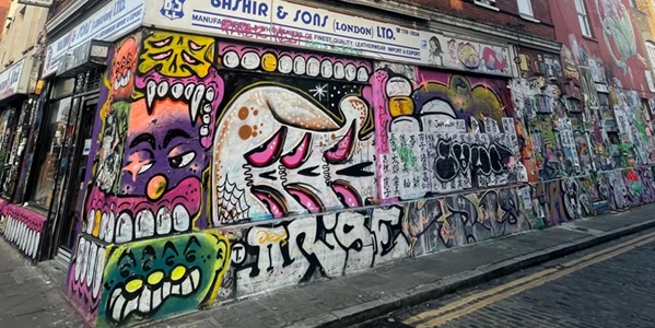 London Brick Lane Graffiti Walls and Street Art