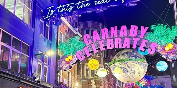 London Soho Carnaby Street Neon Night View
