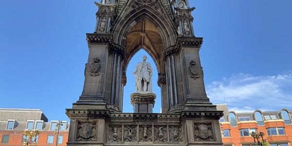 Panoramic View of Manchester Town Hall and Albert Square