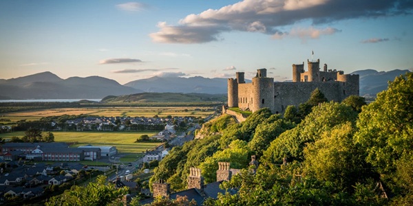Harlech Castle Panorama