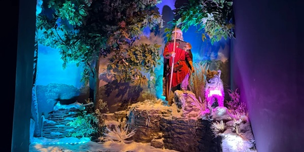 JORVIK Viking Centre Time Capsule Ride through 10th Century Viking Street Reconstructed Scene