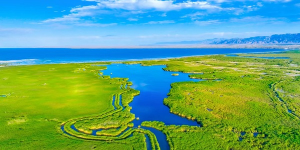 博湖博斯腾湖全景