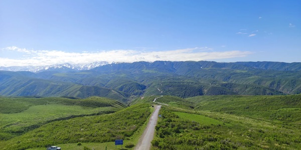 额敏县库鲁斯台草原全景