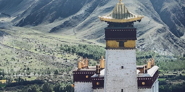 乃东区雍布拉康全景