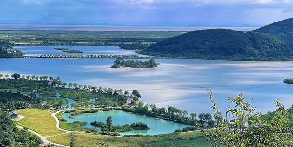 海盐南北湖全景图