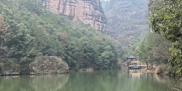 永康市方岩风景区全景图