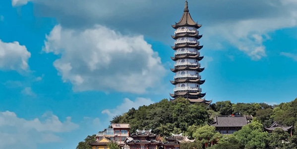 宁波镇海招宝山全景图