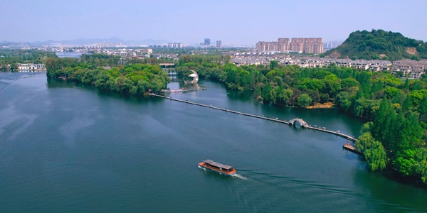 柯桥区柯岩风景区全景图